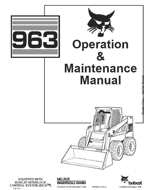 bobcat 963 skid steer service manual|bobcat 963 service manual.